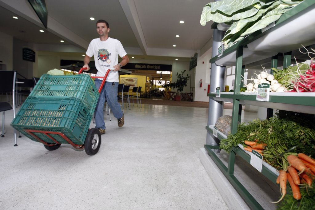 Leonardo Deloi , produtor rural de Araucária, na região metropolitana de Curitiba: valor de venda da alface orgânica passou de R$ 0,30 para R$ 0,70 | Priscila Forone/ Gazeta do Povo