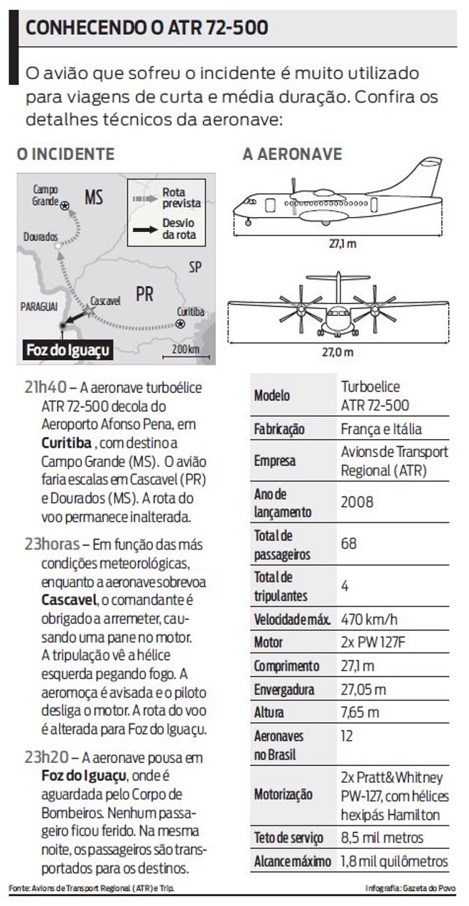 Confira detalhes sobre o incidente e a aeronave | 