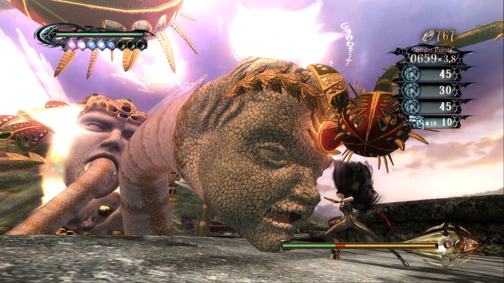 Um exemplo do acabamento rebuscado dos chefões de Bayonetta: o sentido está no conjunto | Reprodução