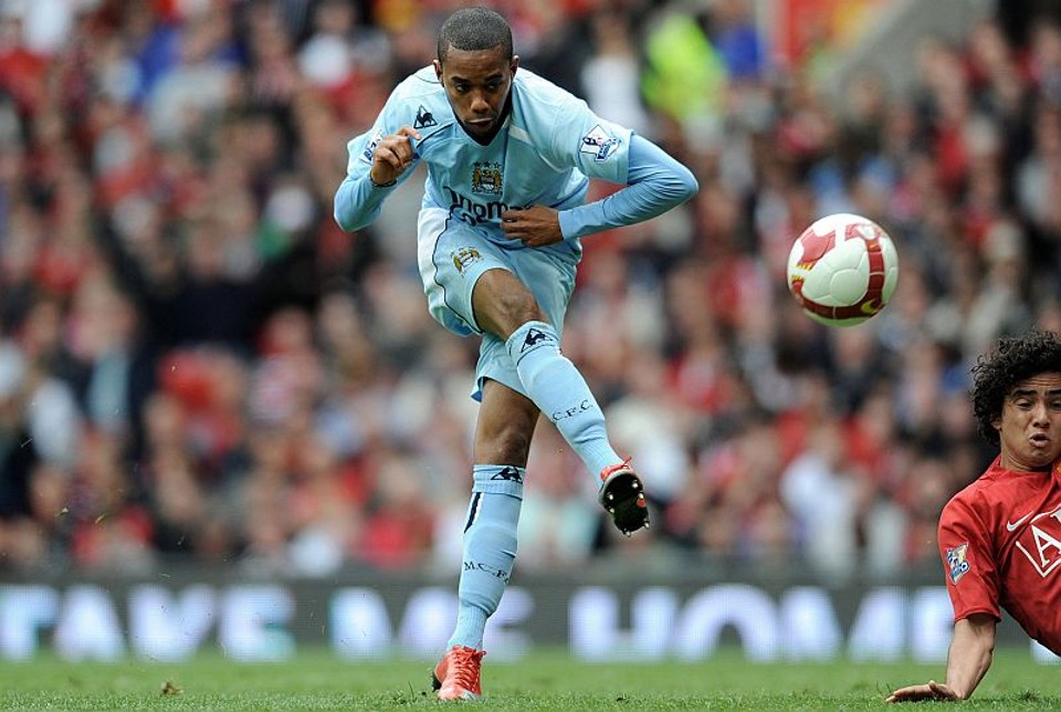 Após passagem mal sucedida pelo Manchester Citiy, Robinho volta ao Santos tentanto se garantir na Copa do Mundo | Paul Ellis/AFP