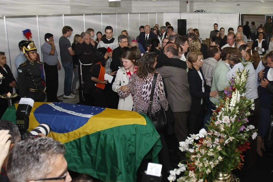 O corpo de Zilda Arns está sendo velado no Palácio das Araucárias | Daniel Derevecki/Agência de Notícias Gazeta do Povo