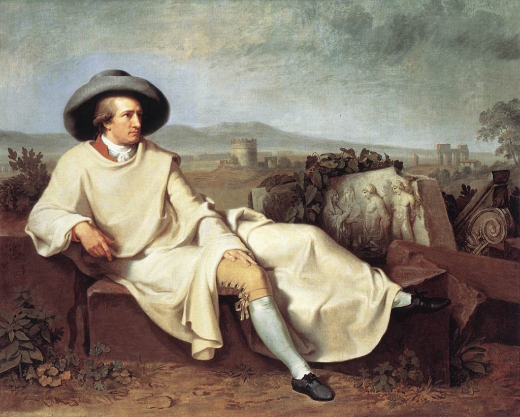 Turista fundamental - O alemão J. W. Goethe, autor de Fausto e Os Sofrimentos do Jovem Werther narra em Viagem à Itália: 1786-1788, de forma peculiar e intimista, a sua viagem por várias cidades italianas, realizada entre 1786 a 1788. O poeta, escritor e dramaturgo é considerado um dos pioneiros do que chamamos hoje de literatura de viagem | Reprodução