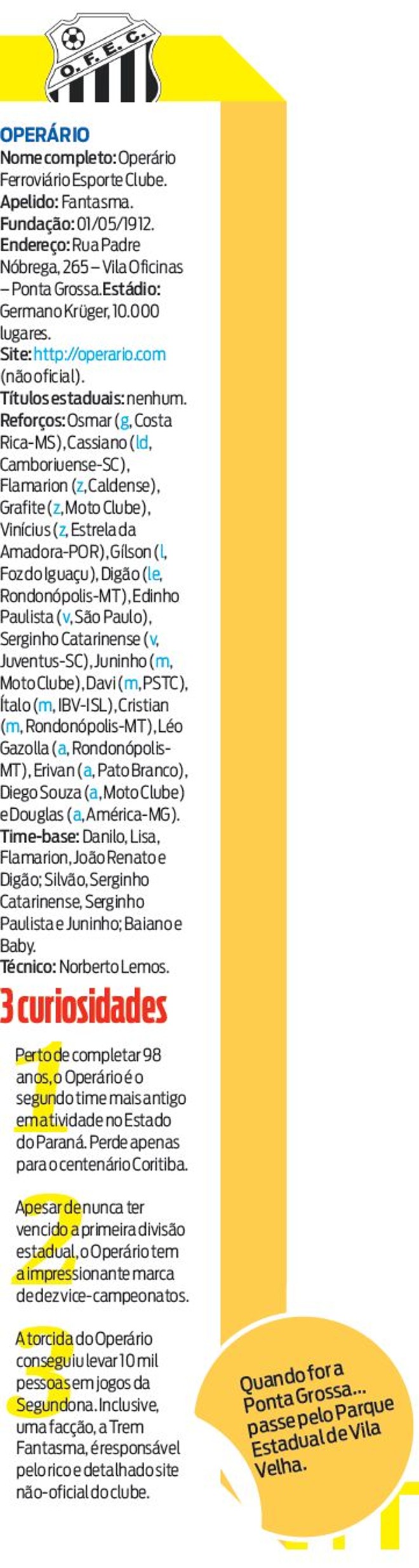 Veja a ficha técnica do Operário | 