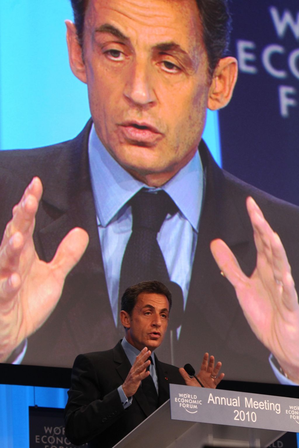 Para Sarkozy, o papel dos bancos não é especular, é analisar riscos | Pierre Verdy/AFP