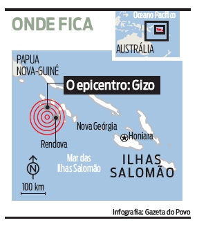 Veja onde aconteceram os tremores |