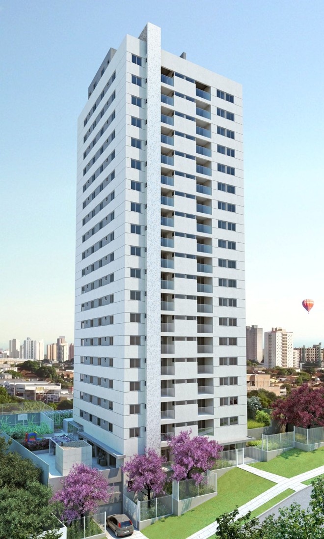 Prédio Flexcity Champagnat: dos 72 apartamentos, 20 ainda estão à venda | Divulgação