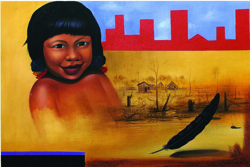 Crianças simbolizam a esperança em obras sobre os xetás | Reprodução