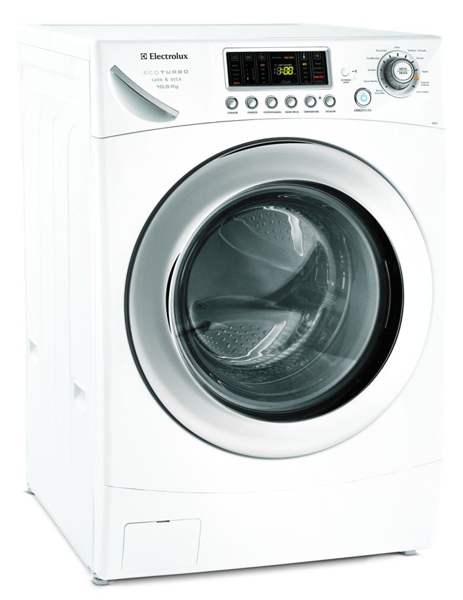 A ECO Turbo da Electrolux promete economizar até 25% de energia e água. Disponível na cor branca, tem capacidade para 10 quilos. Preço sugerido: R$ 3.999 | 