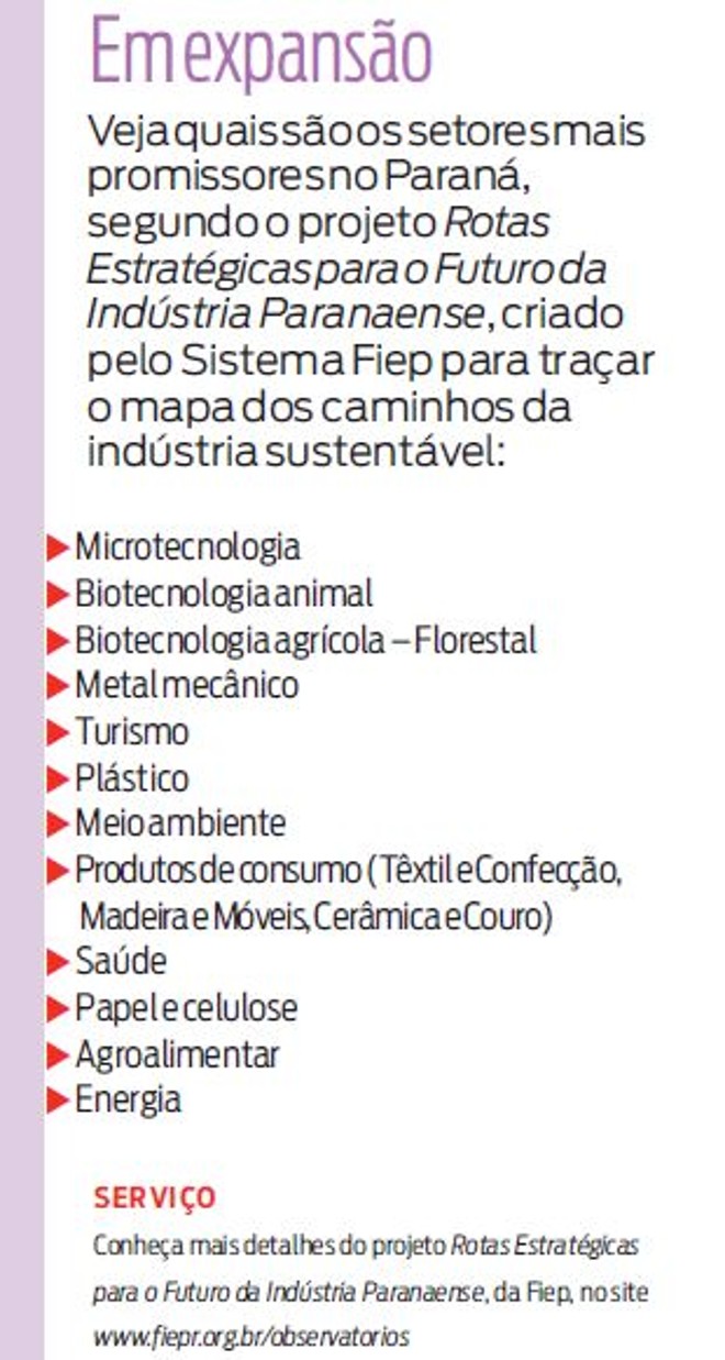 Veja quais são os setores mais promissores no Paraná | 