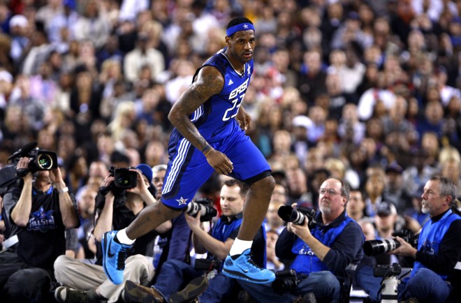 Le Bron James foi outro a se destacar, como não podia deixar de ser |