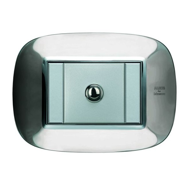 Linha Axolute, comando Style em inox, da BTicino | 