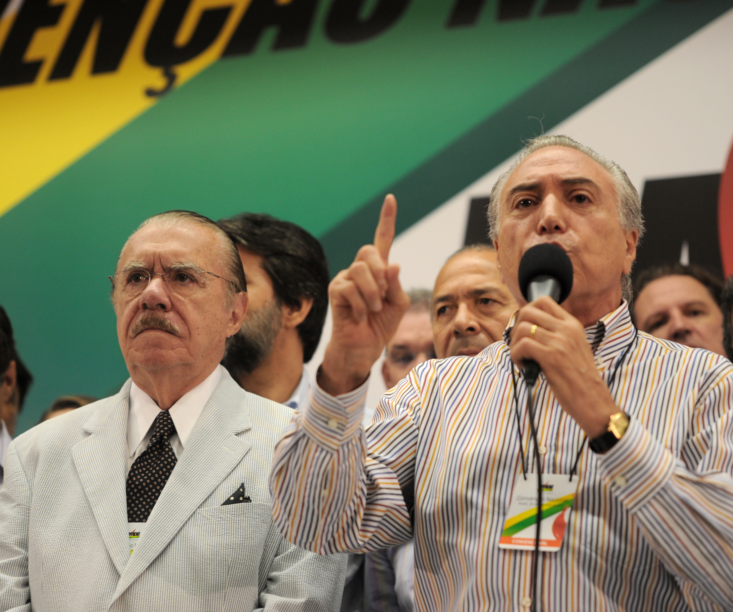 Convenção do PMDB definiu a reeleição de Michel Temer para a presidência do partido | Antônio Cruz / Agência Brasil