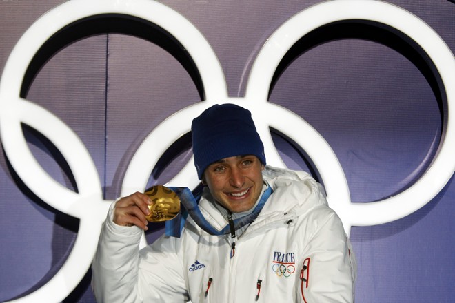 Jason Lamy Chappuis foi mais um dos atletas a botar o ouro no peito no 2º dia das olimpíadas | 