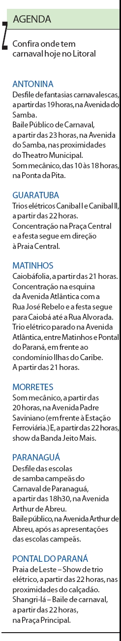 Confira onde tem carnaval hoje no Litoral |