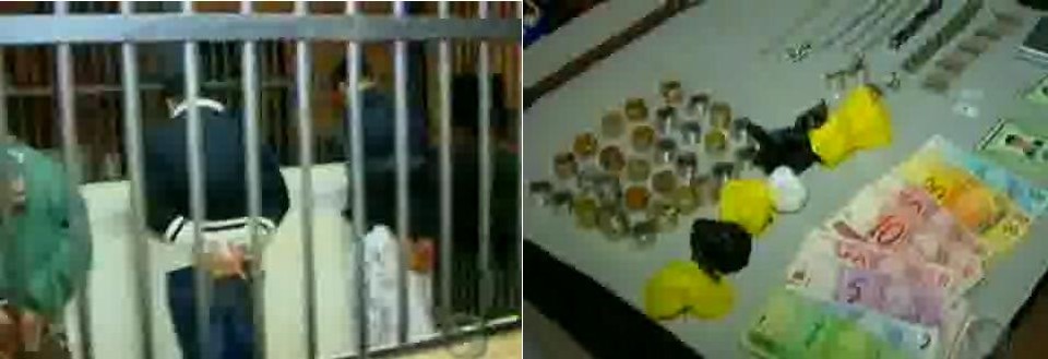 foram encontrados 1.300 pedras de crack, além de joias e equipamentos eletrônicos que teriam sido utilizados como pagamento pelas drogas | Reprodução RPC TV Cultura