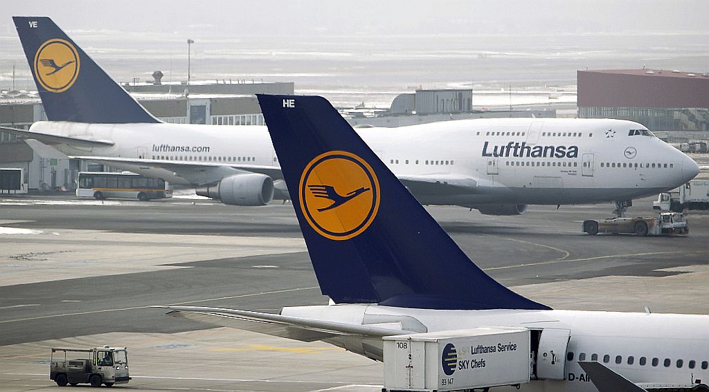 Aviões da Lufthansa no aeroporto de Frankfurt, na Alemanha | Reuters