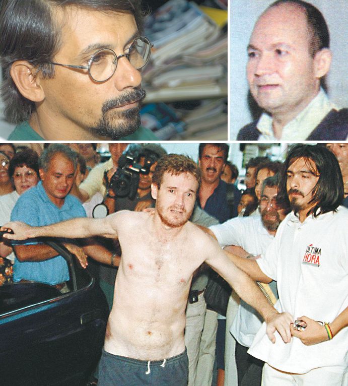 Anuncio Martí, Victor Colmán (da esquerda para a direita) e Juan Arrom (embaixo): base de ação no Paraná | Fotos: La Nacion