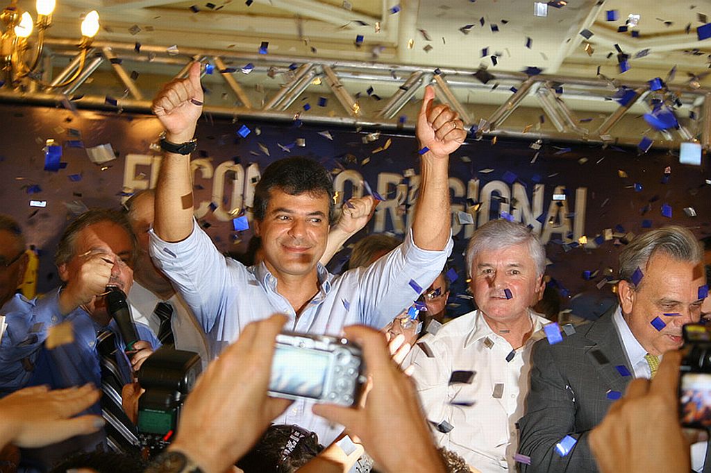 Festa que marcou a saída de Richa (foto) da prefeitura lotou restaurante Madalosso | Divulgação