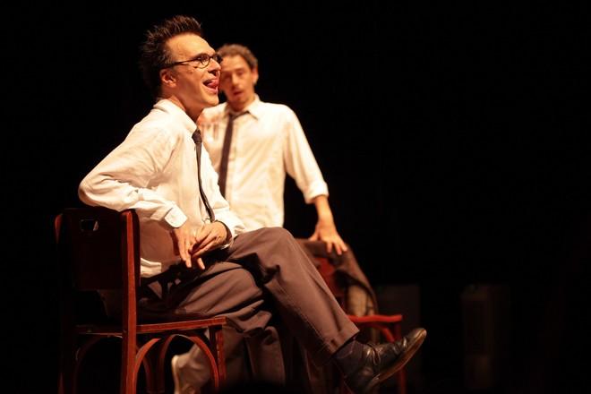 Cena da peça de teatro