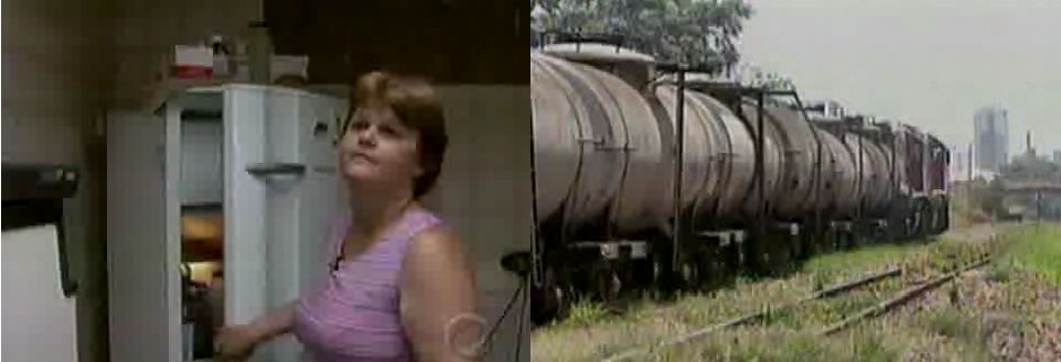 Dona Terezinha mostrou os estragos em sua casa | Reprodução TV Cultura