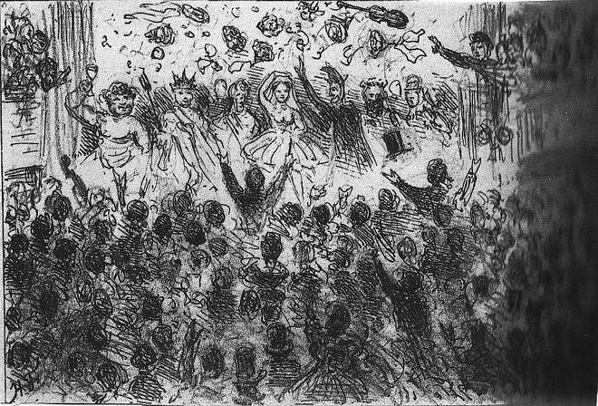 Ilustração usada pela revista Semana Ilustrada, parte do livro A Vida Literária no Brasil Durante o Romantismo, de Ubiratan Machado |