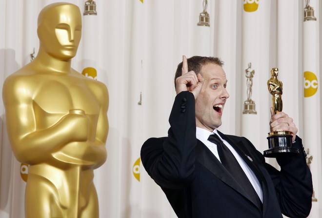 Pete Docter comemora o Oscar de melhor animação por