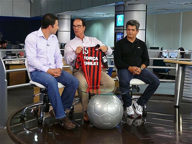 Lopes e Ney Franco foram entrevistados na RPC pelo Arena SporTV | Rubens Vandresen/ RPCTV