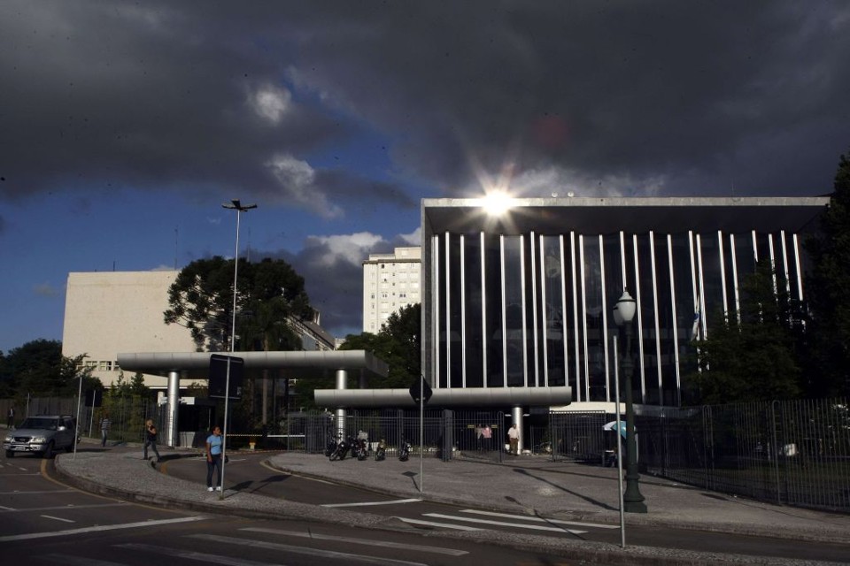 Vista da Assembleia: protesto de estudantes será em frente da sede do Legislativo, no Centro Cívico, em Curitiba | Hedeson Alves/Gazeta do Povo