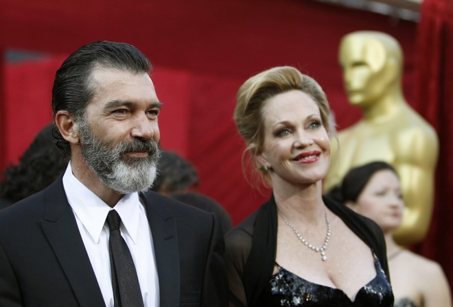O casal Antonio Banderas e Melanie Griffith |