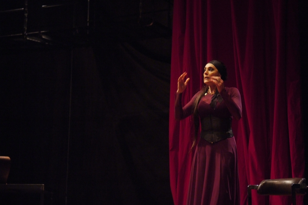 Christiane Tornoli interpreta a atriz Julia, uma mulher de meia idade em meio a uma crise existencial | Luiz Tripolli / Divulgação