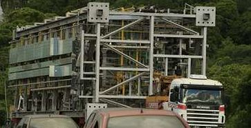 As cargas especiais trafegam pela BR-116 neste fim de semana | Antônio Costa / Agência de Notícias Gazeta do Povo