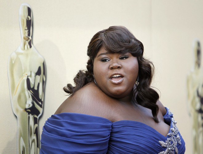 A atriz Gabourey Sidibe do filme