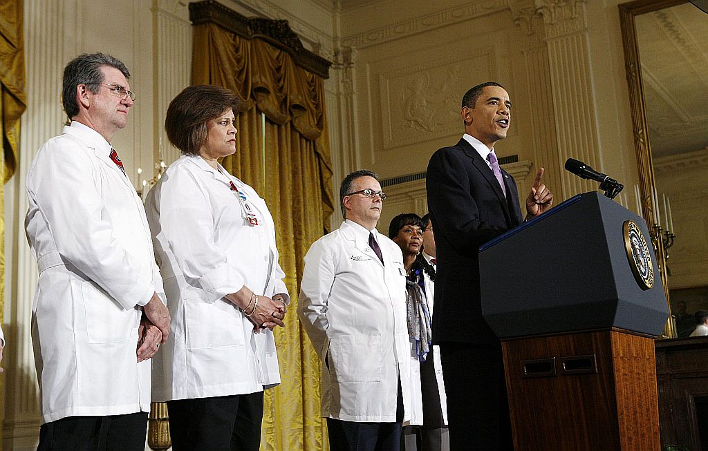 Barack Obama discursou sobre a reforma no sistema de saúde ao lado de profissionais da área | Reuters