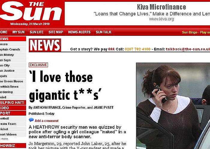 Jo Margetson em foto publicada pelo "Sun" | Reprodução