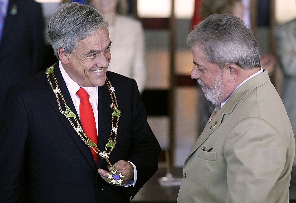 Sebastián Piñeira e Lula: busca por integração entre o Brasil e o Chile | Ricardo Moraes/AFP
