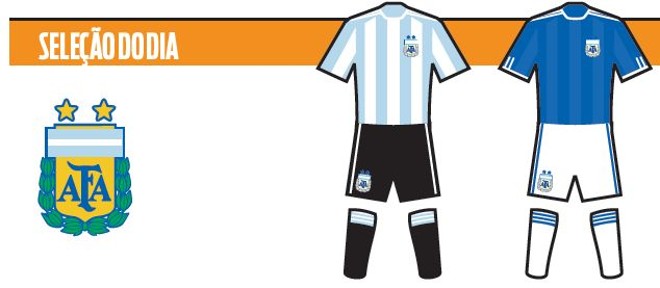 Veja o uniforme da seleção da Argentina | 