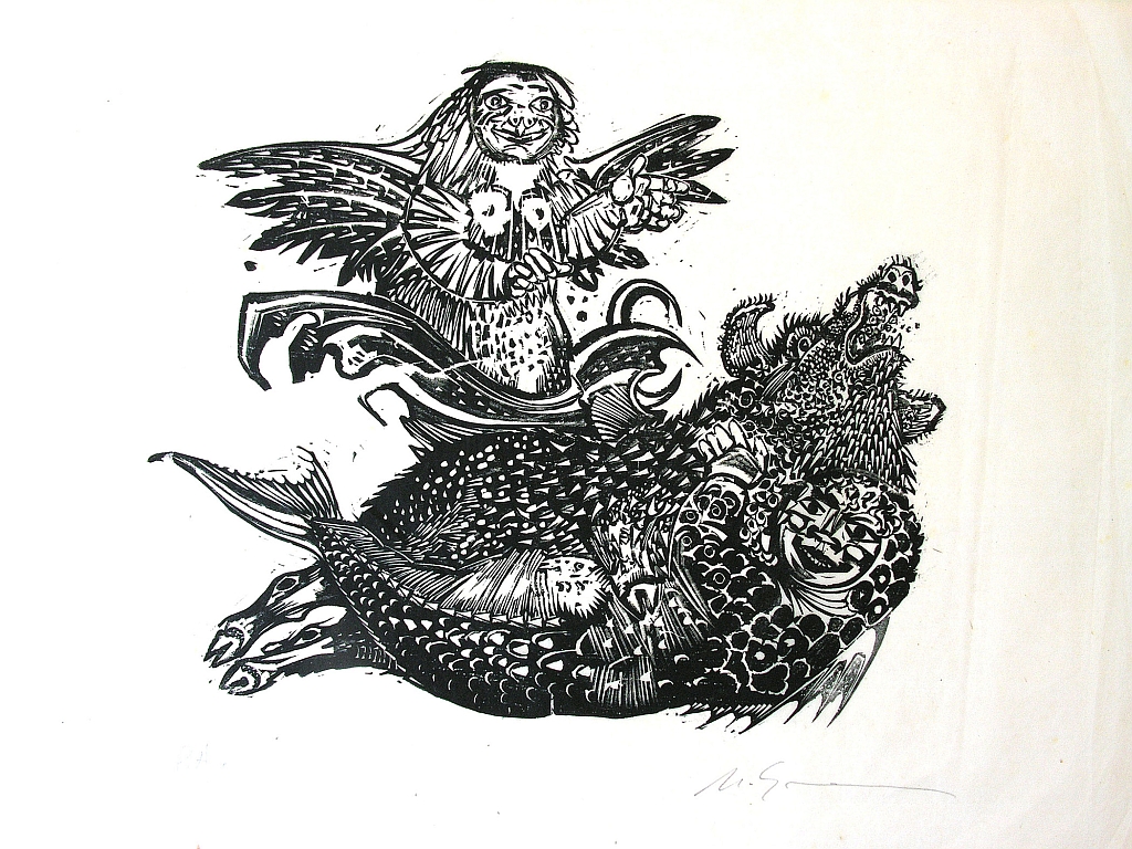 A exposição faz um panorama da obra de Marcelo Grassmann | Reprodução