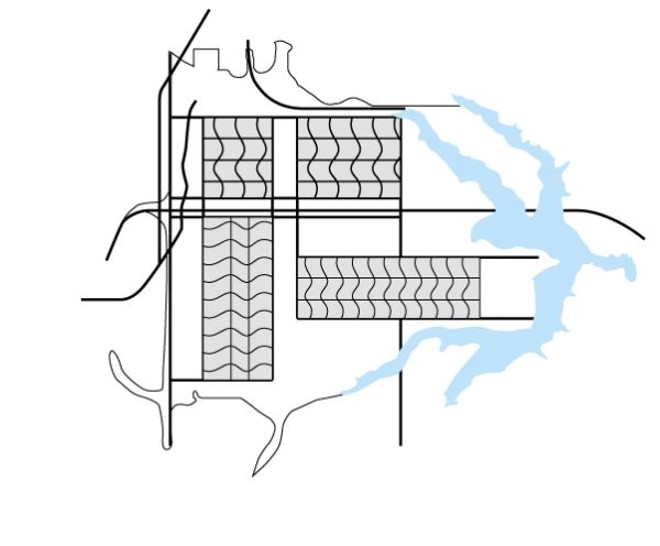 5º Construtécnica S/A  Milton C. Ghiraldini - Considerava a criação de granjas e sítios na área rural da cidade. A cidade tinha quatro núcleos habitacionais que se subdividiam em unidades menores com serviços básicos | 