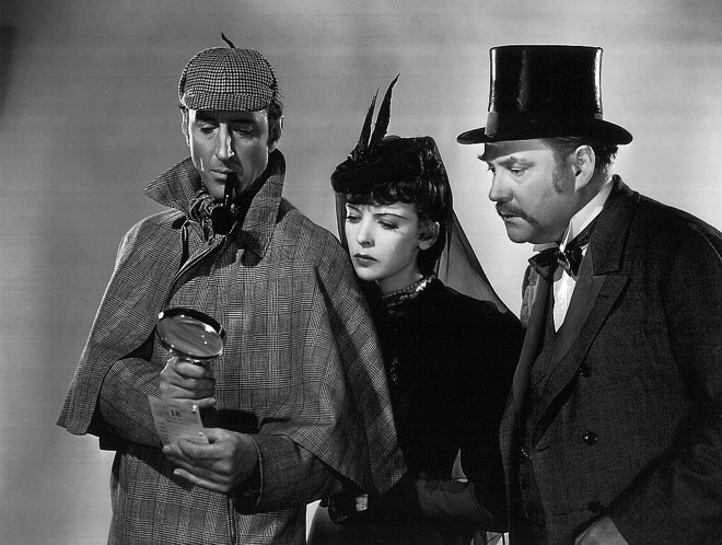 Basil Rathbone - Ator, ficou imortalizado pela sua interpretação de Sherlock Holmes na tevê e no cinema | 
