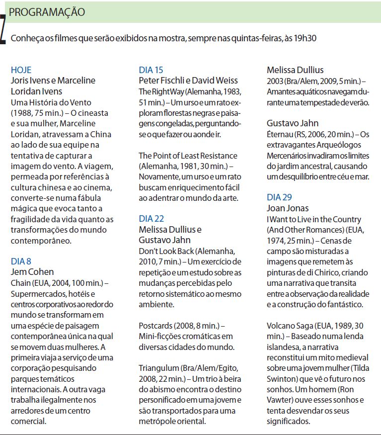 Confira os filmes que serão exibidos na Mostra |