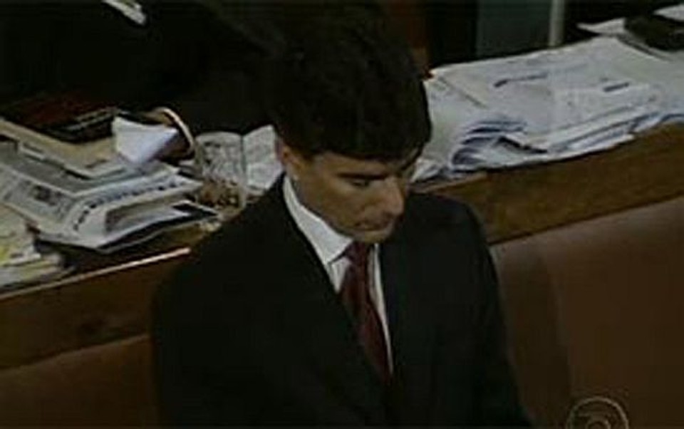 Rogério Andrade na época do julgamento | Reprodução/TV Globo