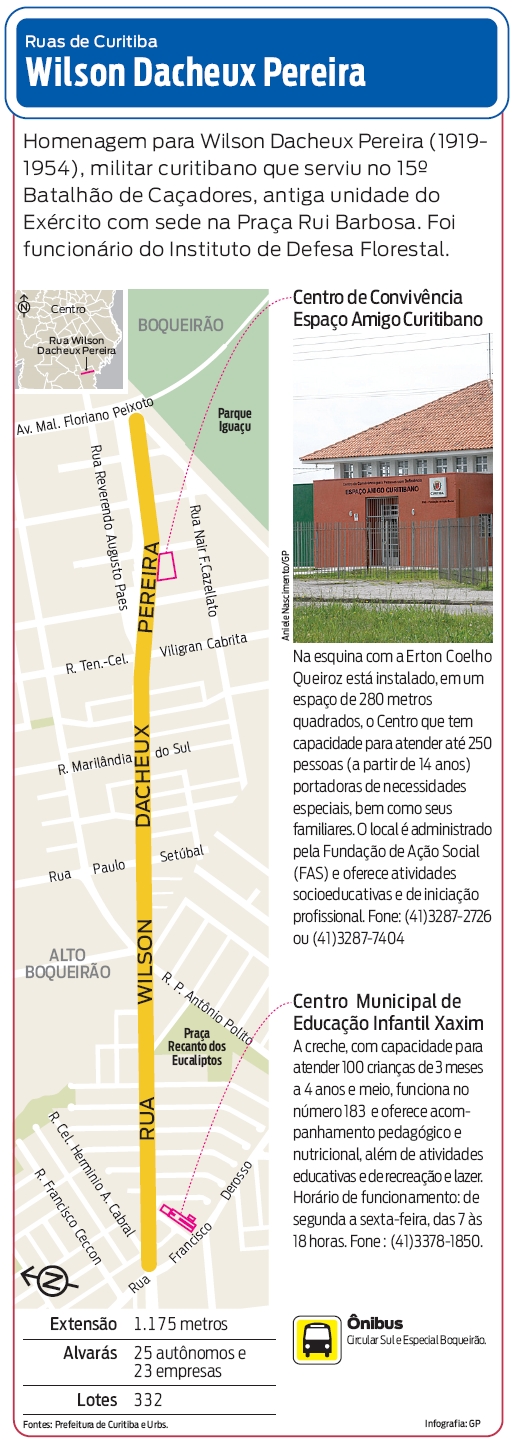 Confira a localização da Rua Wilson Dacheux Pereira |