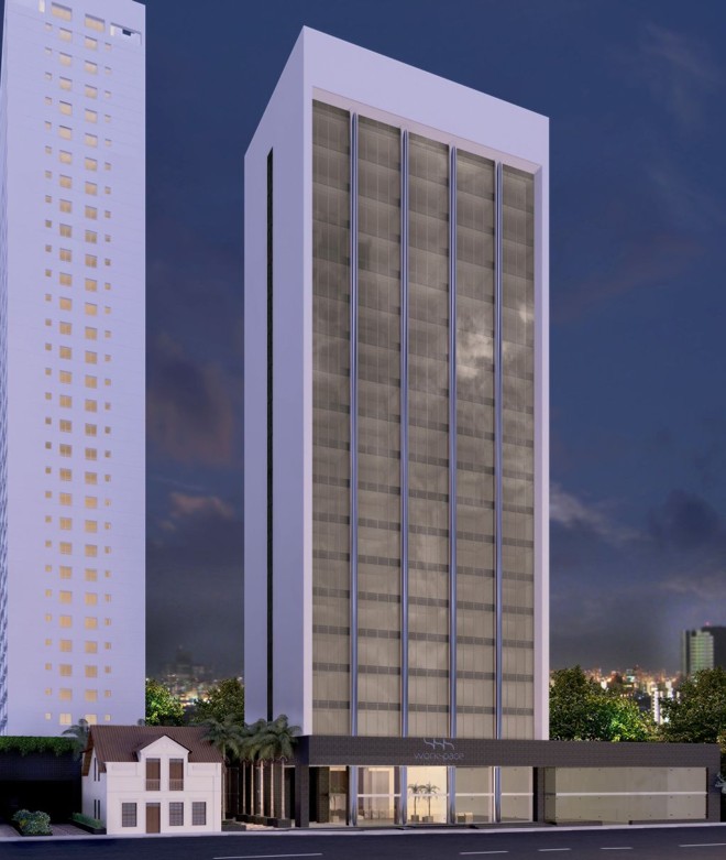 O Le Parc, em construção na Emiliano Perneta, terá, no mesmo terreno, uma UIP reformada que abrigará livraria ou café |