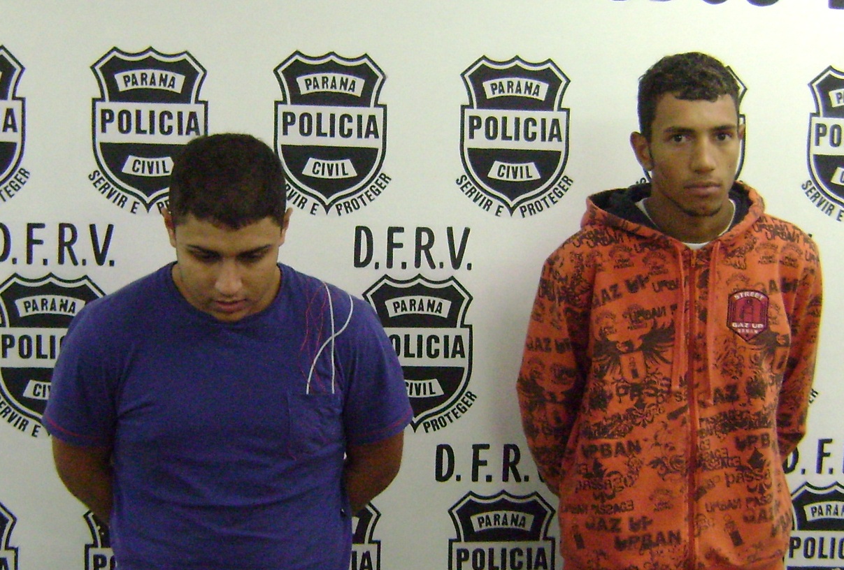 A Polícia acredita que Bruno Jorge e Juliano Pereira Santos cometeram outros roubos de veículos em Curitiba e região metropolitana | Felippe Aníbal