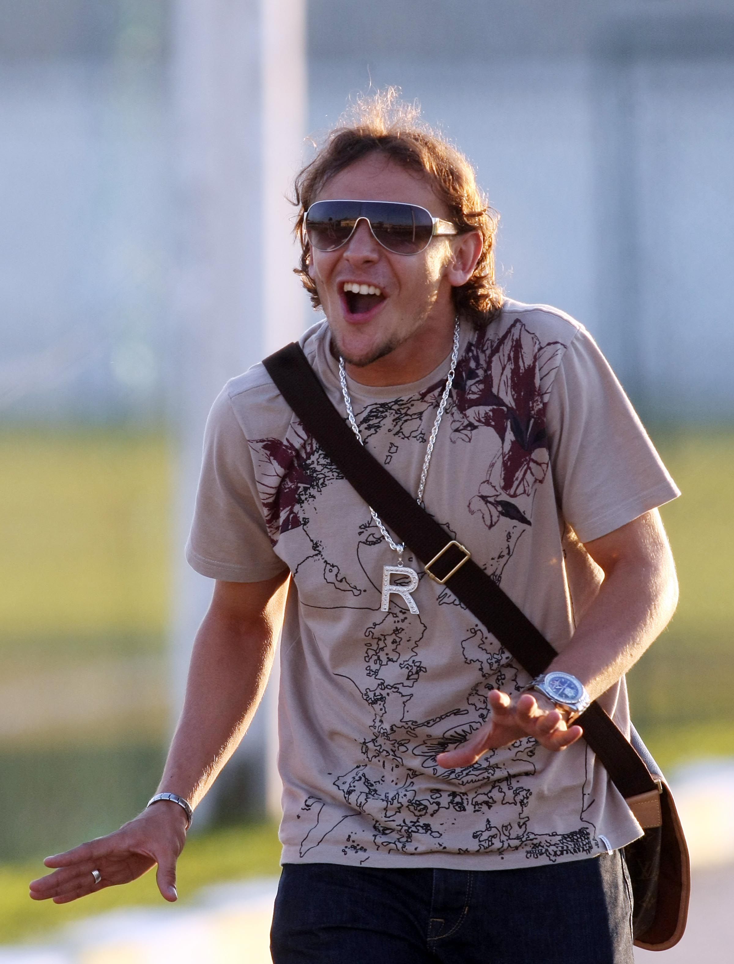 Rafinha, durente visita ao CT da Graciosa em 2008. Sempre ligado nas notícias do Alviverde | Albari Rosa / Agência de Notícias Gazeta do Povo