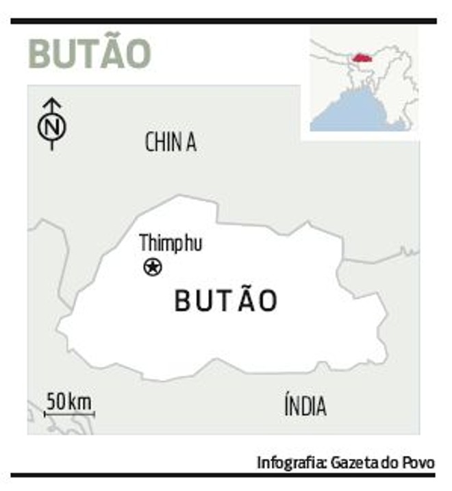 Veja onde fica o Butão |