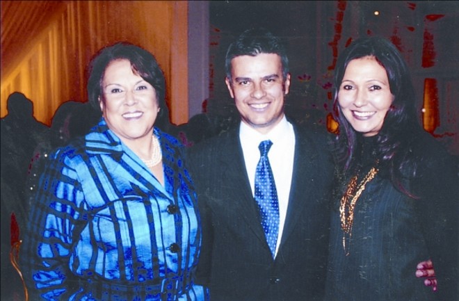 Elisadéa Boesel com Joaquim e Cristina Miró |