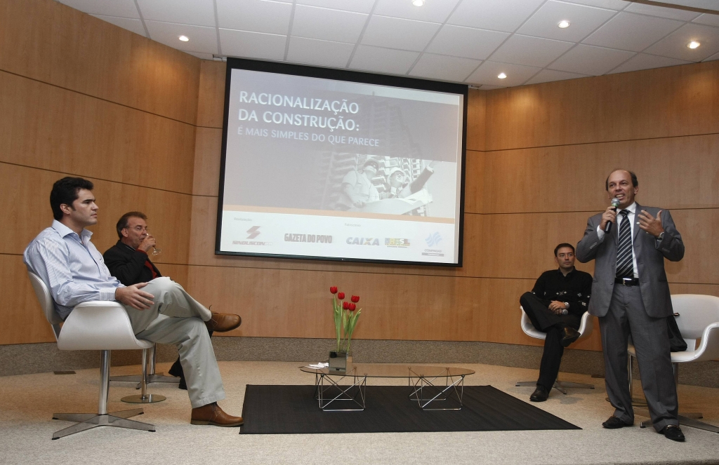 Evento no Sinduscon-PR discutiu um dos temas mais atuais da construção civil: o caminho para a industrialização e racionalização de processos no setor | Pedro Serápio/Gazeta do Povo