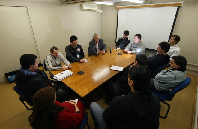 Petraglia durante entrevista à equipe de Esportes da Gazeta do Povo, na quarta-feira |