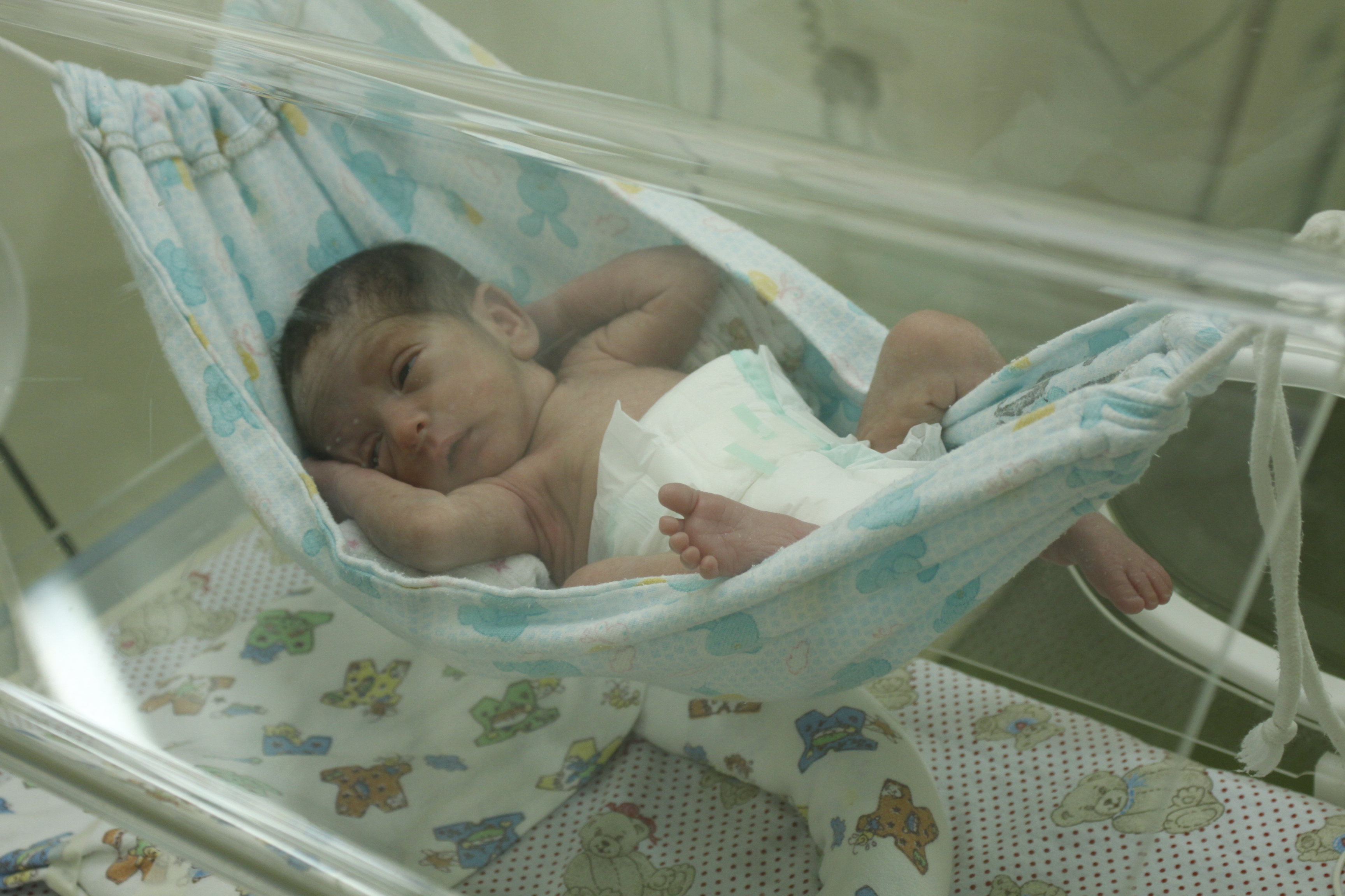 Com as redes, as crianças ficam mais calmas e o gasto energético delas diminui, permitindo que os bebês ganhem peso mais rapidamente | Serviço audiovisual do HU